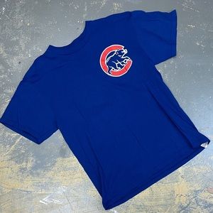 Majestic Chicago Cubs MLB Shirt Large Royal Blue Baseball